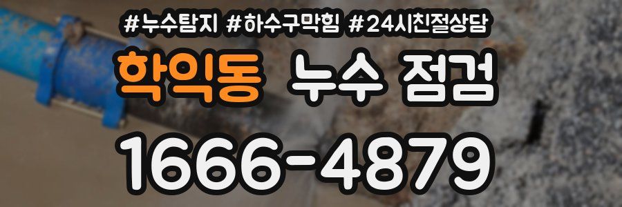 학익동 누수 점검