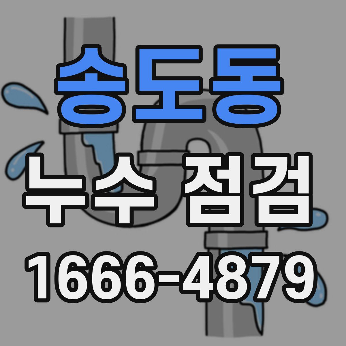 송도동 누수 점검