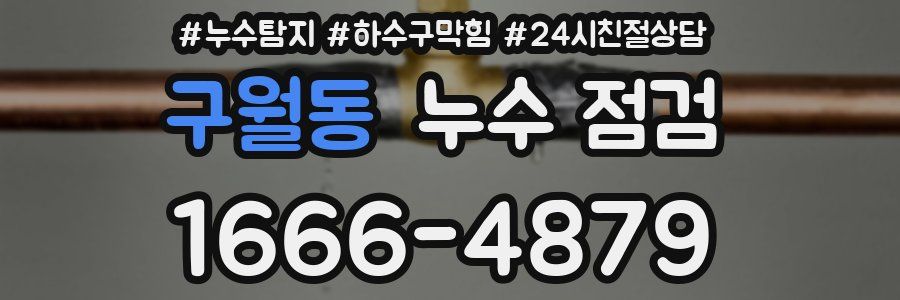 구월동 누수 점검