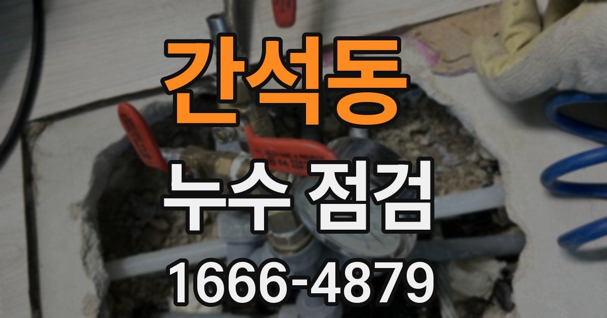 간석동 누수 점검