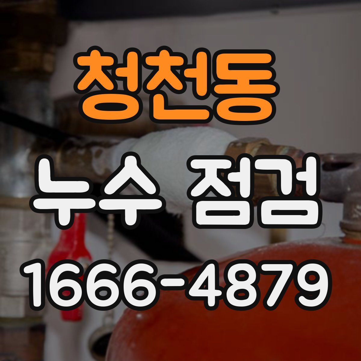 청천동 누수 점검