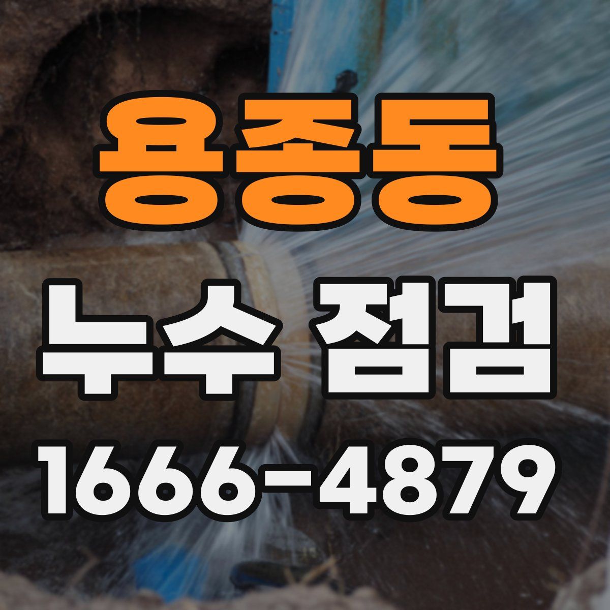용종동 누수 점검