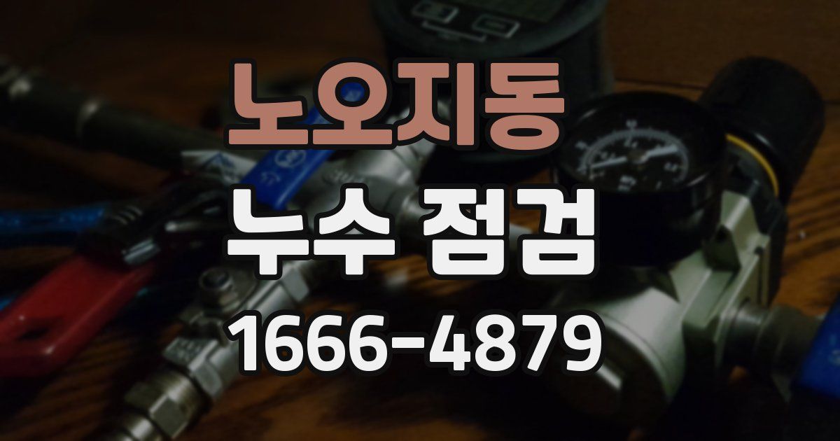 노오지동 누수 점검