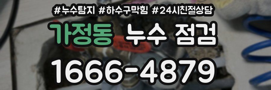 가정동 누수 점검