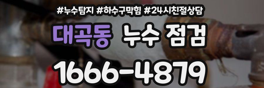 대곡동 누수 점검