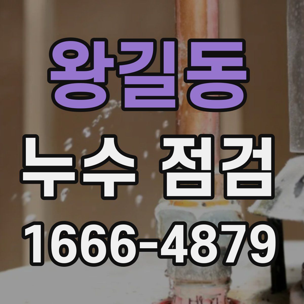 왕길동 누수 점검