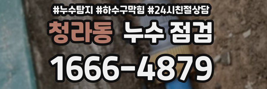 청라동 누수 점검