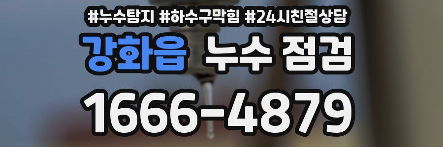 강화읍 누수 점검