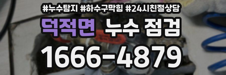 덕적면 누수 점검
