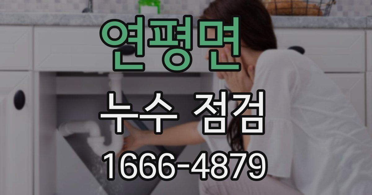 연평면 누수 점검