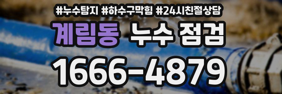 계림동 누수 점검