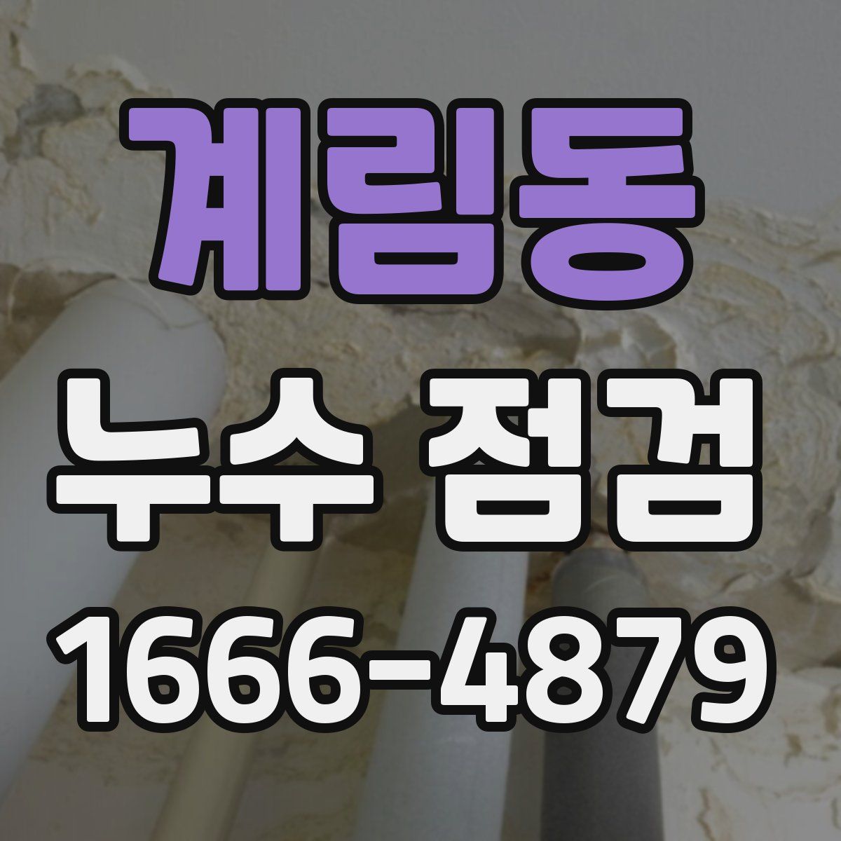 계림동 누수 점검