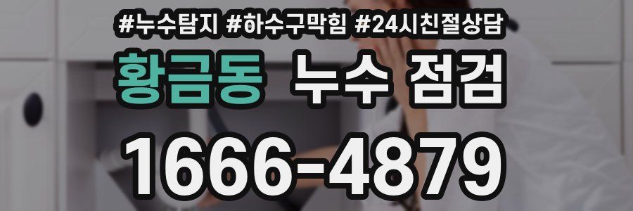 황금동 누수 점검