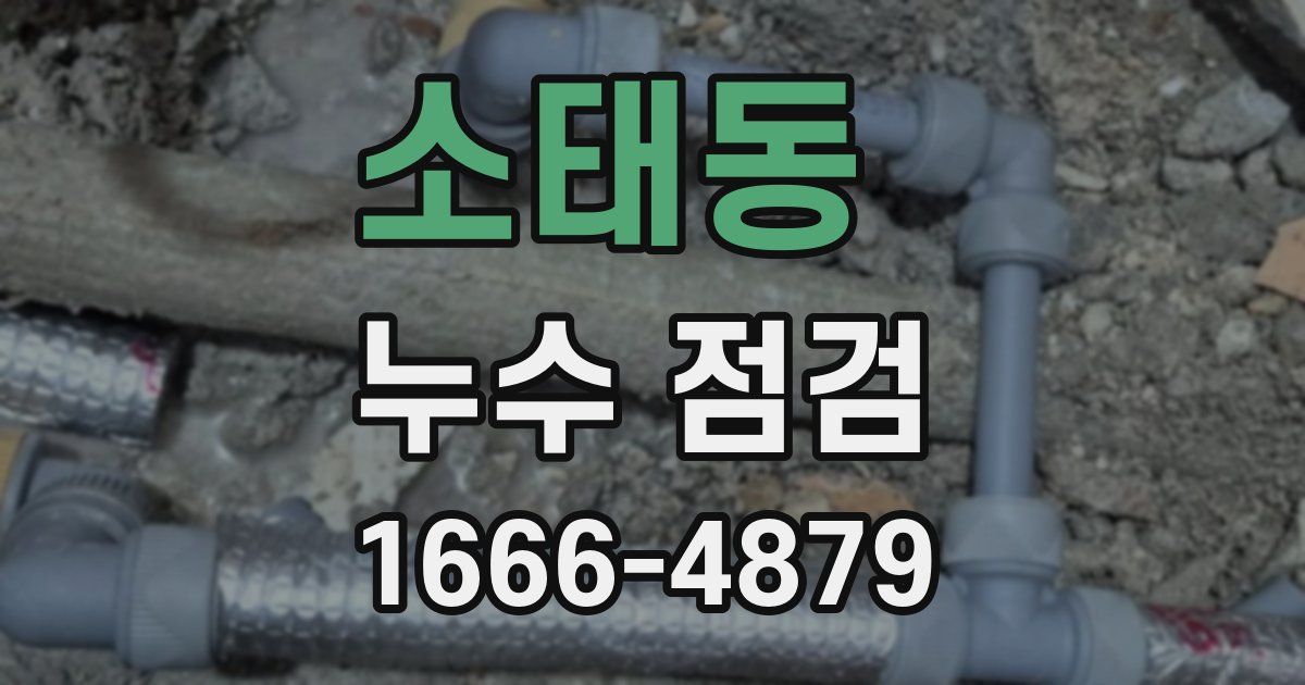 소태동 누수 점검