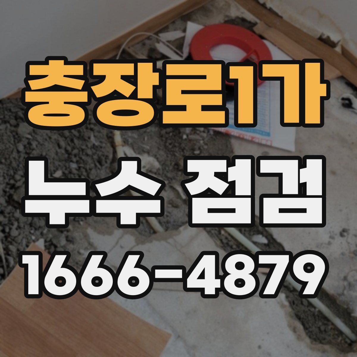 충장로1가 누수 점검