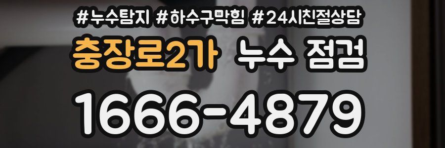 충장로2가 누수 점검
