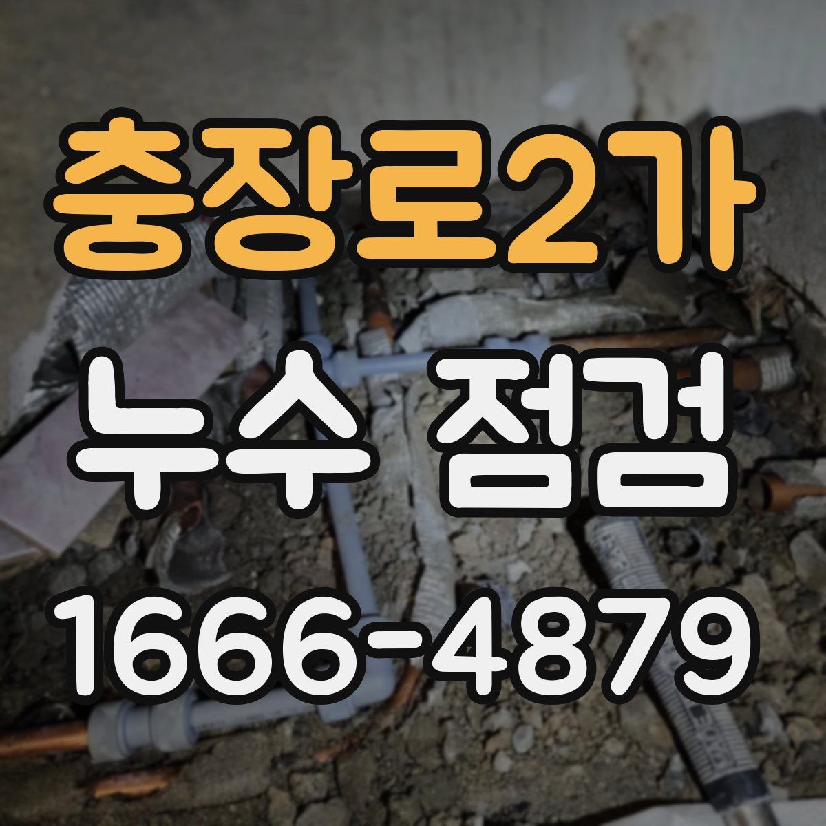 충장로2가 누수 점검