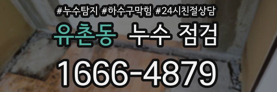 유촌동 누수 점검
