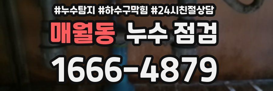 매월동 누수 점검