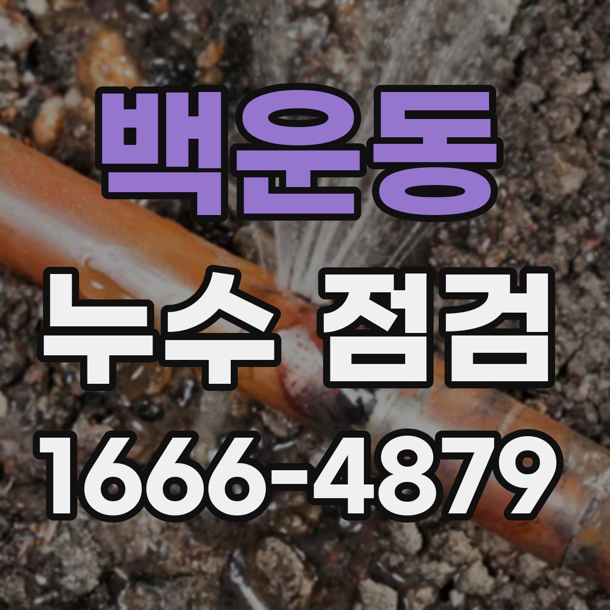 백운동 누수 점검