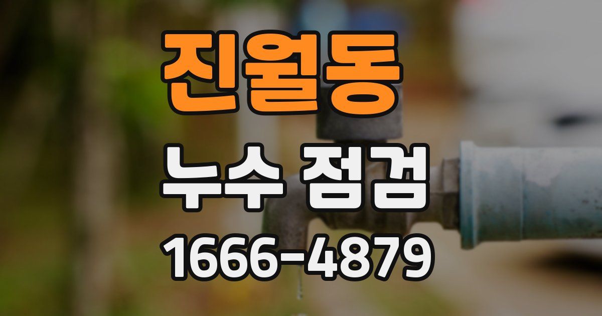 진월동 누수 점검