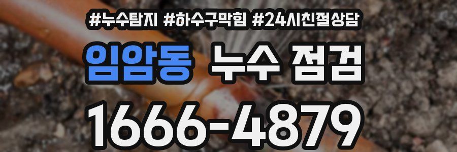 임암동 누수 점검