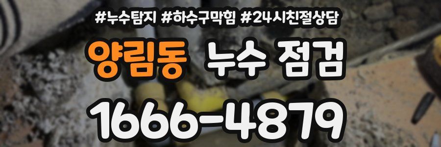 양림동 누수 점검