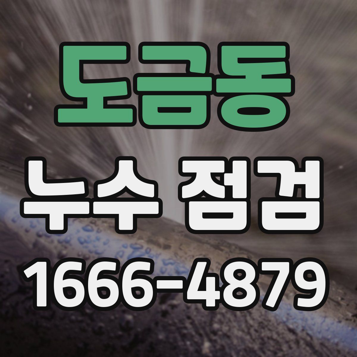 도금동 누수 점검