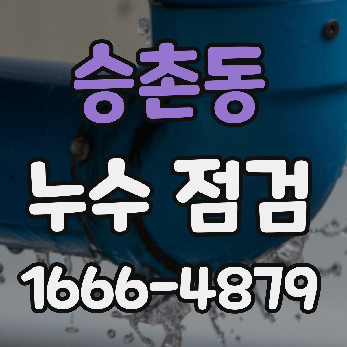 승촌동 누수 점검