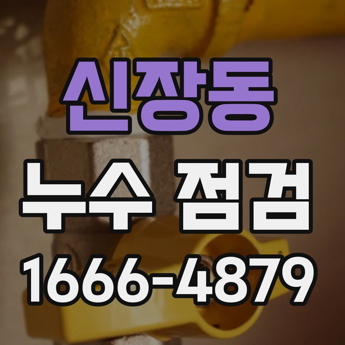 신장동 누수 점검