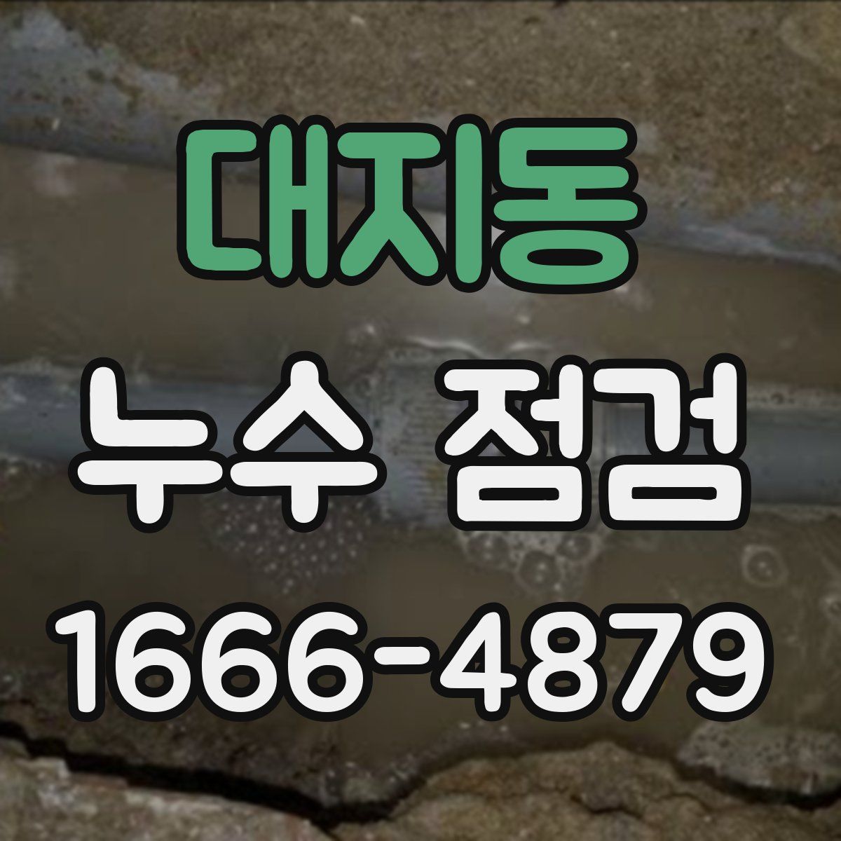 대지동 누수 점검