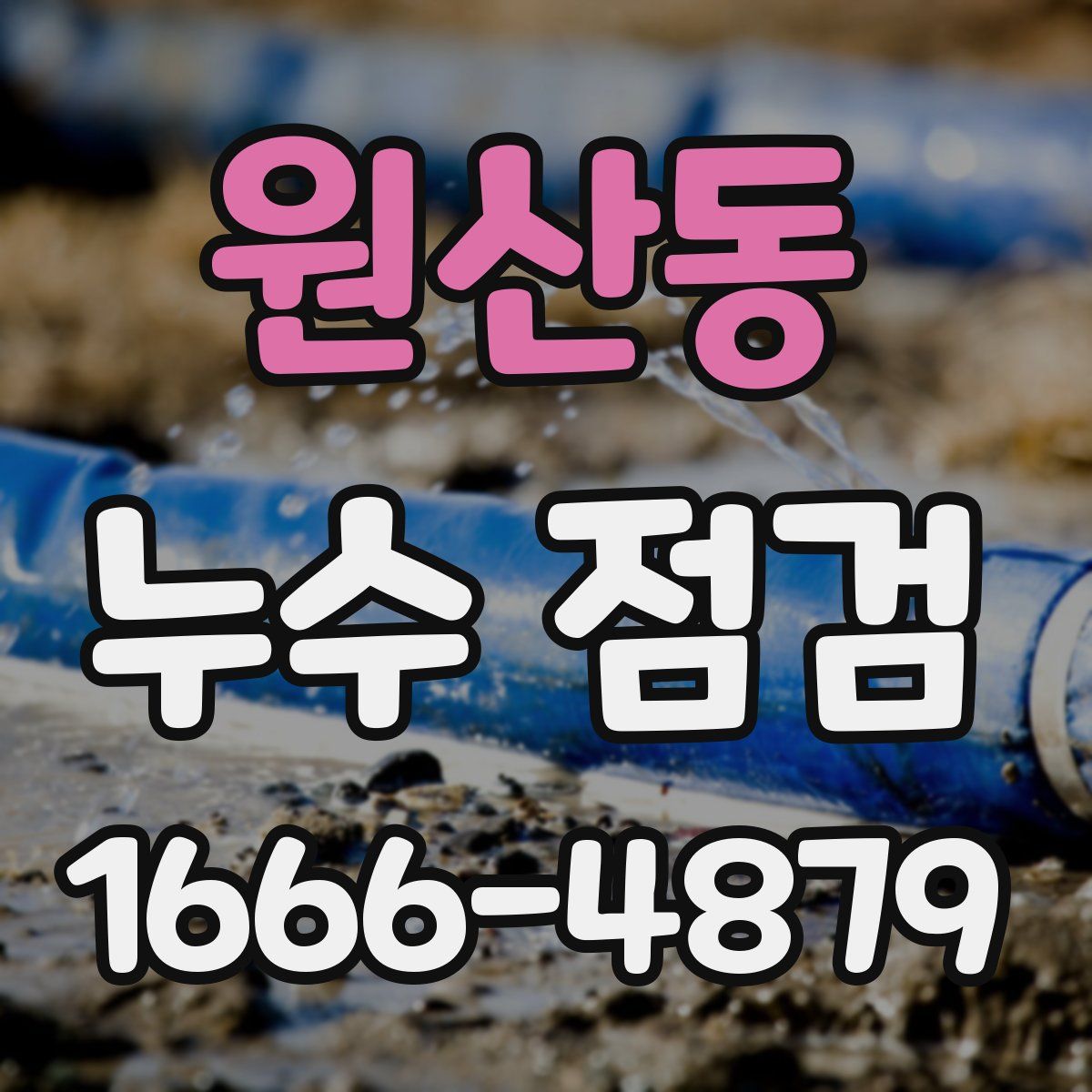 원산동 누수 점검