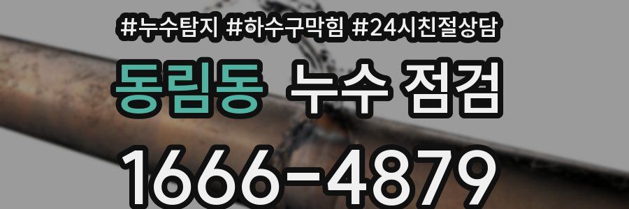 동림동 누수 점검