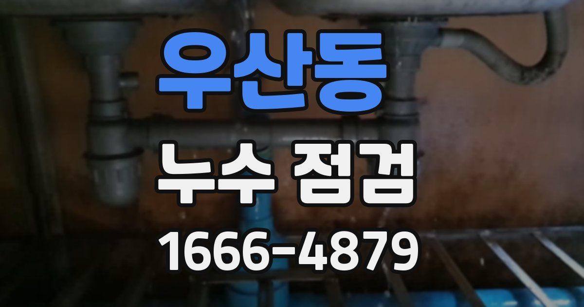 우산동 누수 점검