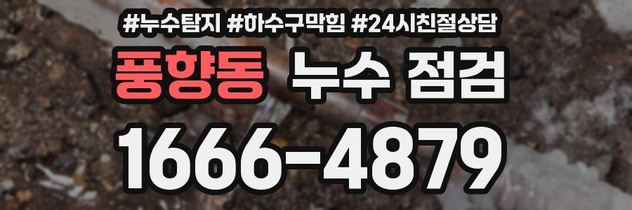 풍향동 누수 점검