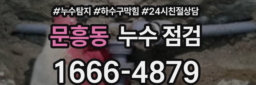 문흥동 누수 점검