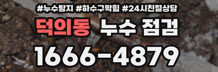 덕의동 누수 점검