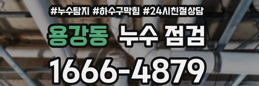 용강동 누수 점검