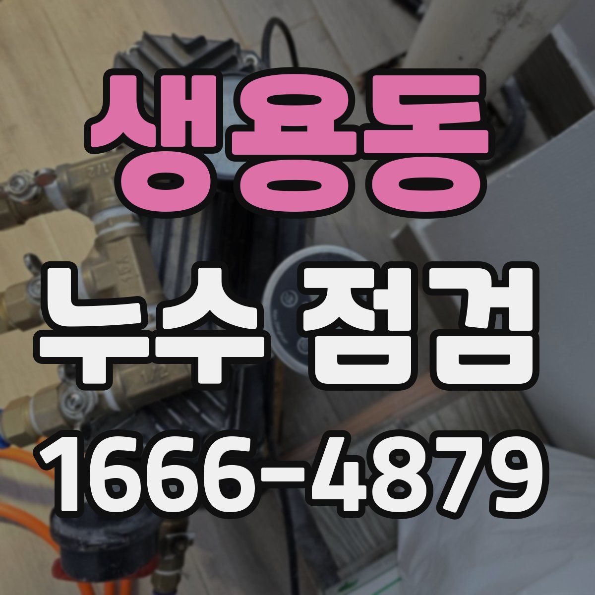 생용동 누수 점검