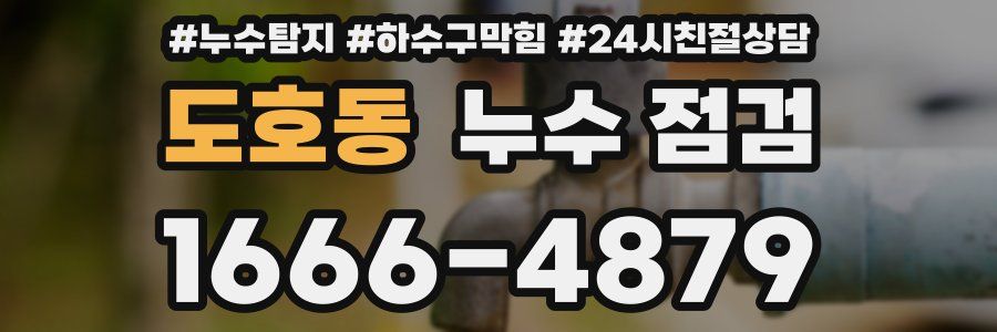 도호동 누수 점검