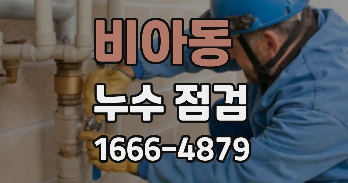 비아동 누수 점검