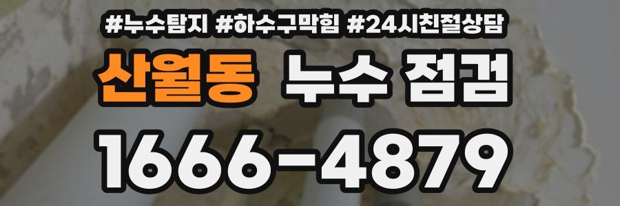 산월동 누수 점검