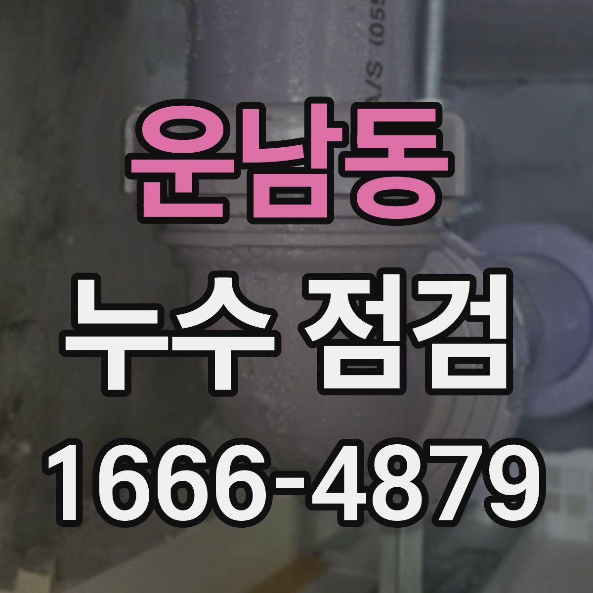 운남동 누수 점검