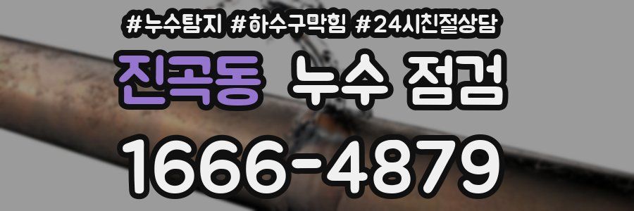 진곡동 누수 점검