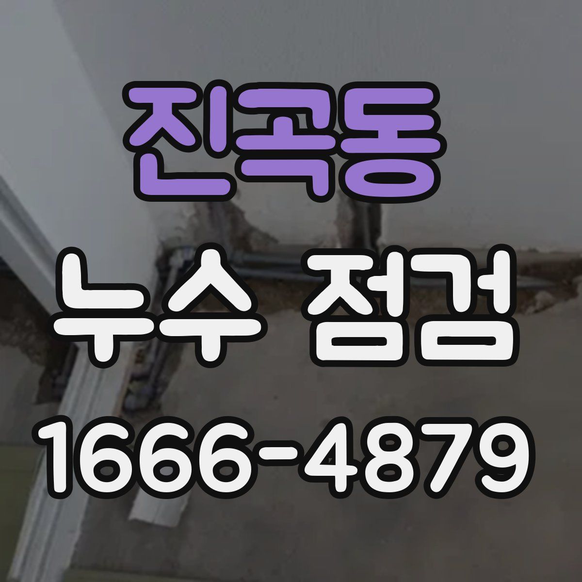 진곡동 누수 점검