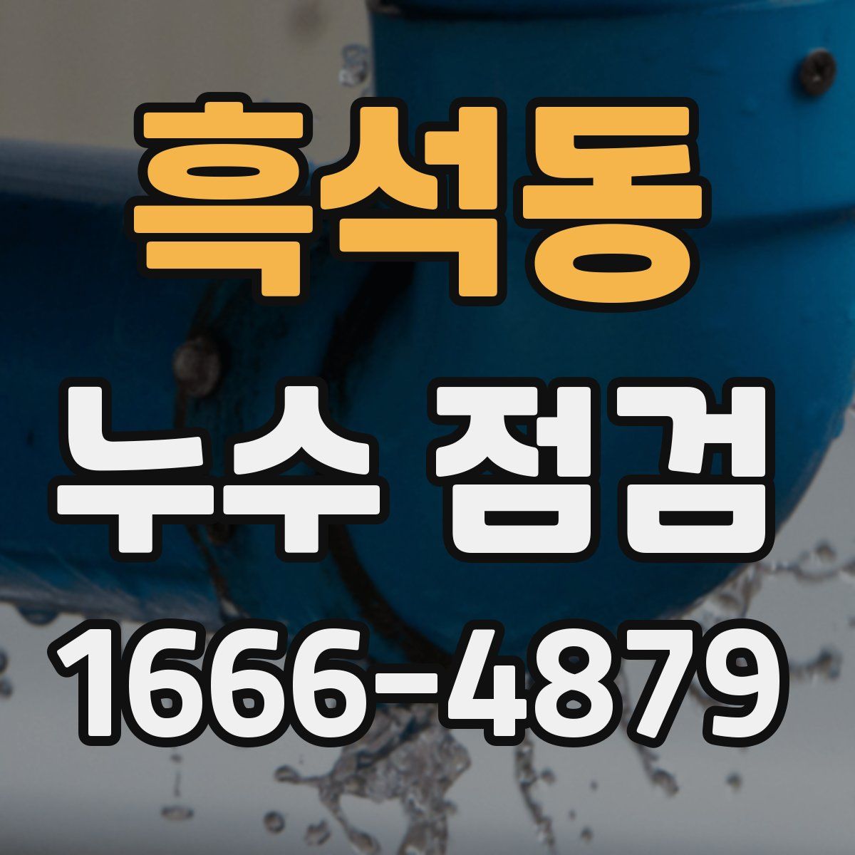 흑석동 누수 점검