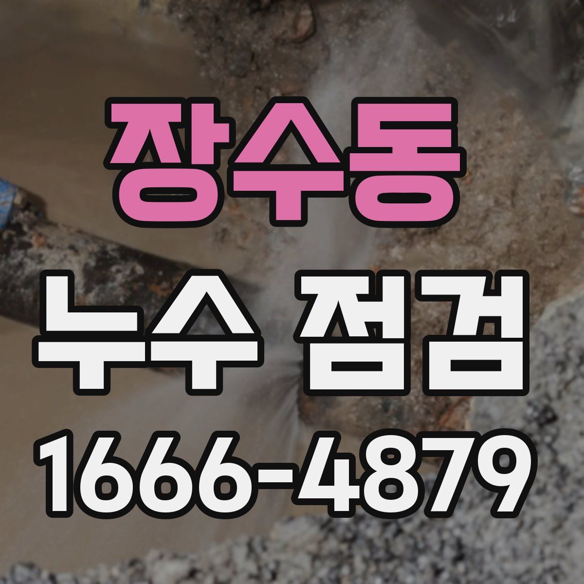 장수동 누수 점검