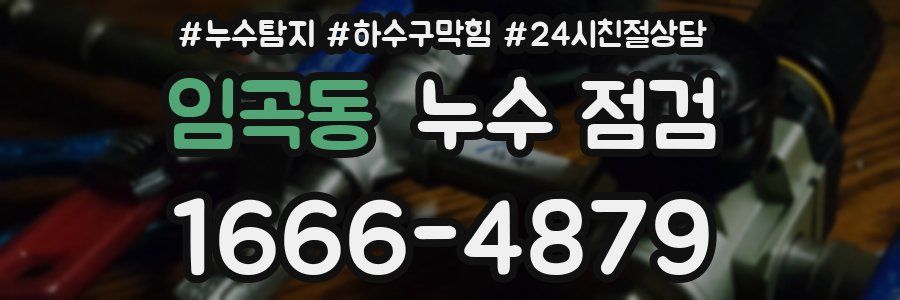 임곡동 누수 점검