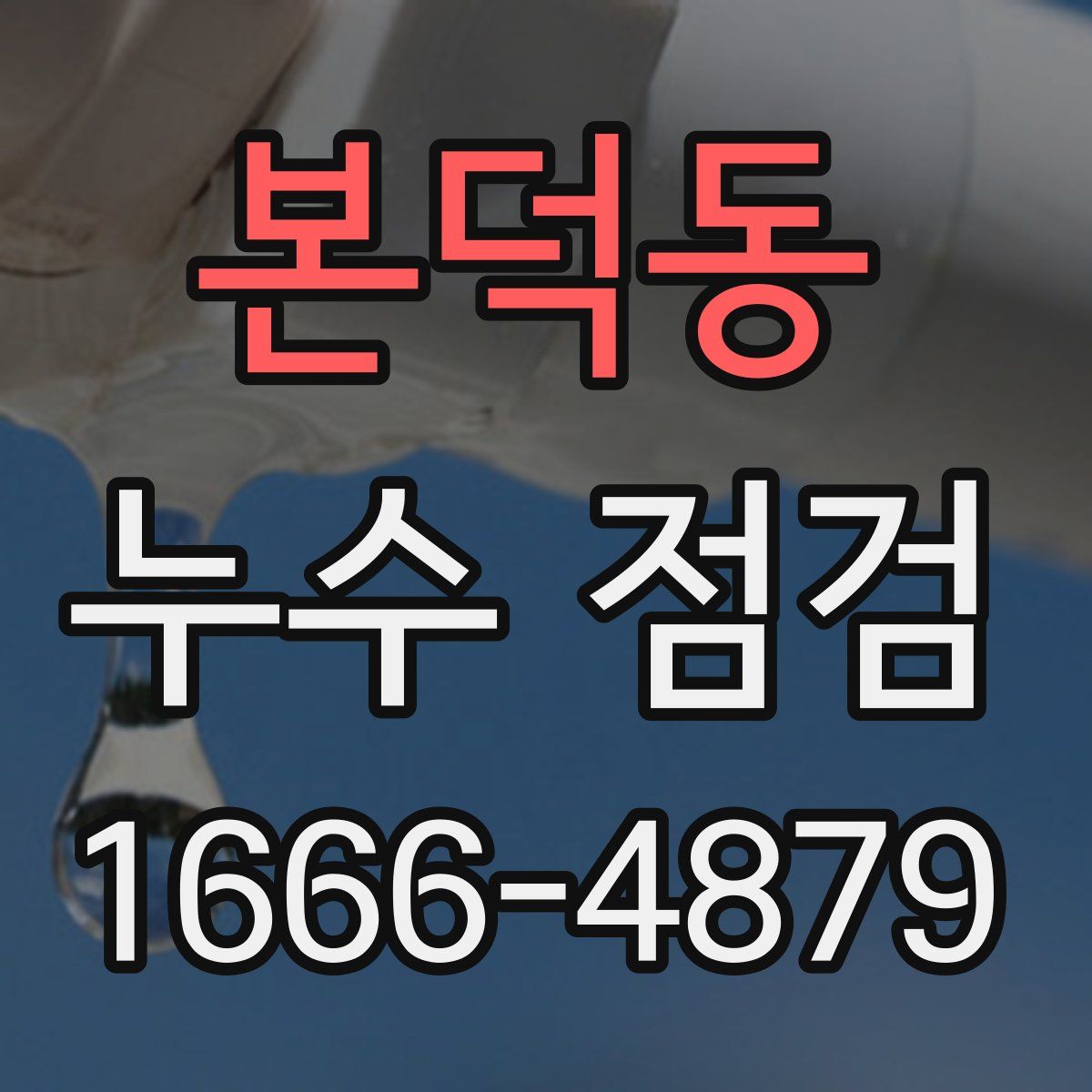 본덕동 누수 점검