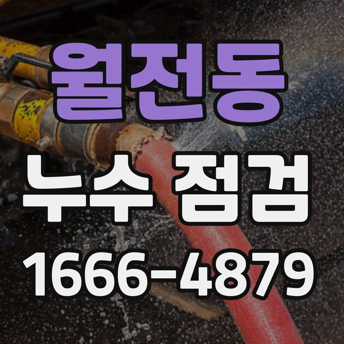 월전동 누수 점검